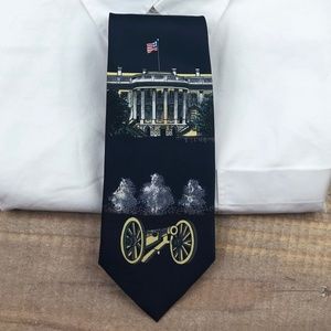 Rene Chagal Men's Tie Necktie The White House USA